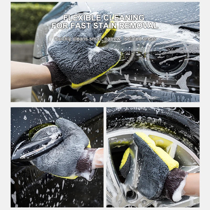 Guante de Microfibra para Lavado de Auto