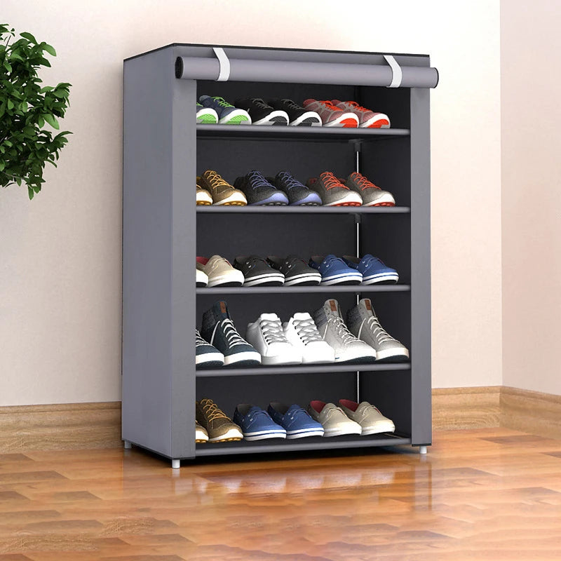 Zapatero Multicapa con Puerta Enrollable (6-10 Niveles)