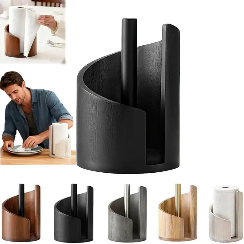 Porta Rollos de Cocina en Madera