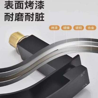 Grifo Cascada para Lavabo – Negro Moderno
