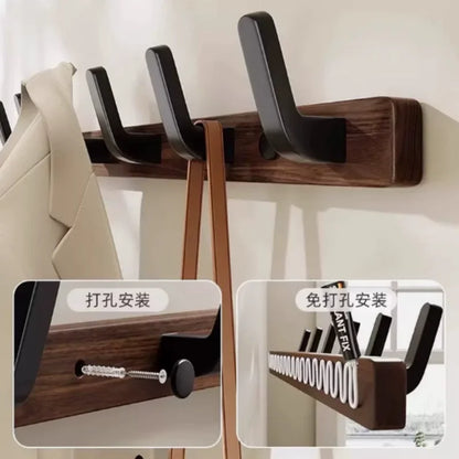 Perchero de Madera con Repisa para Pared – Entrada, Recámara y Baño