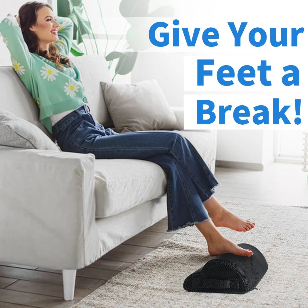 Reposapiés de Espuma Memory Foam para Escritorio y Gaming