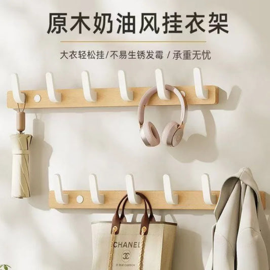 Perchero de Madera con Repisa para Pared – Entrada, Recámara y Baño