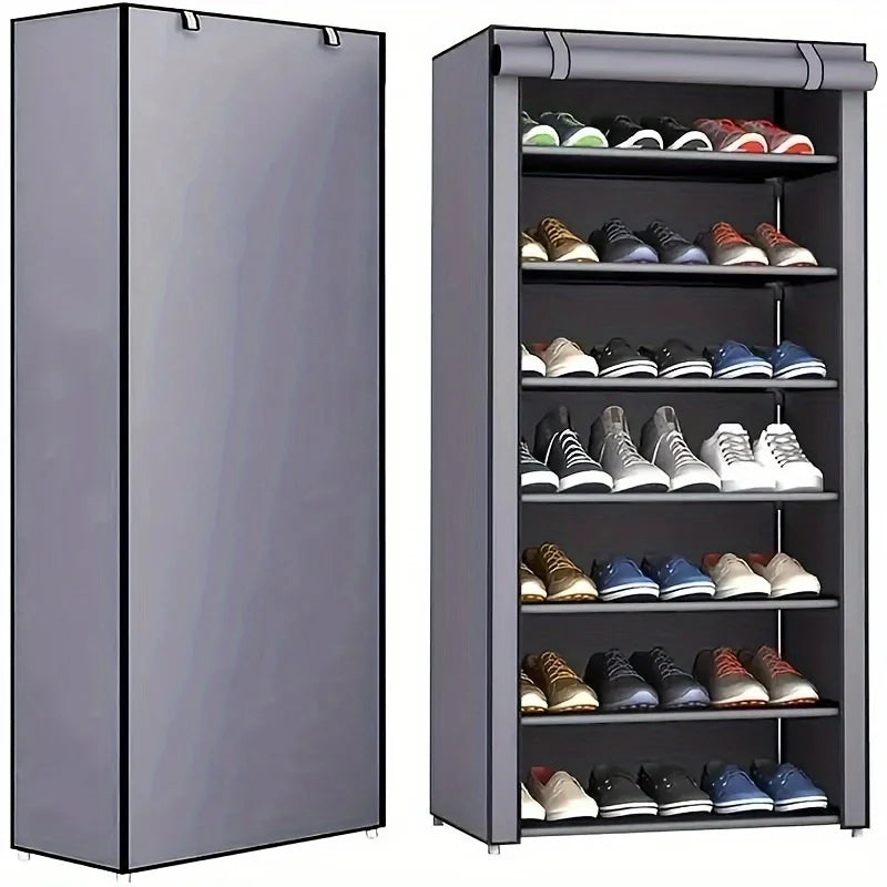 Zapatero Multicapa con Puerta Enrollable (6-10 Niveles)