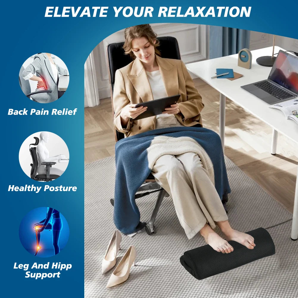 Reposapiés de Espuma Memory Foam para Escritorio y Gaming