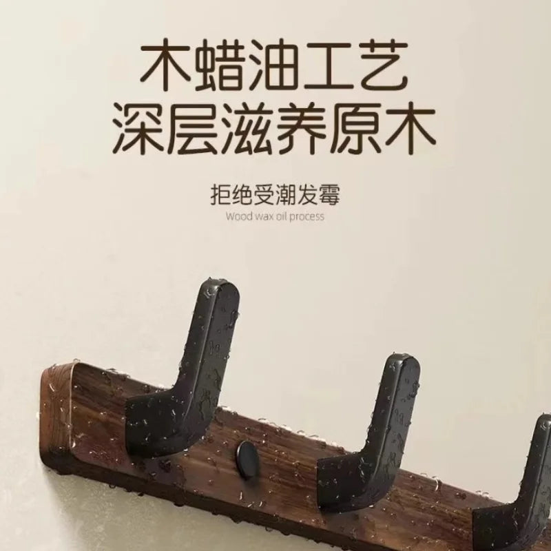 Perchero de Madera con Repisa para Pared – Entrada, Recámara y Baño