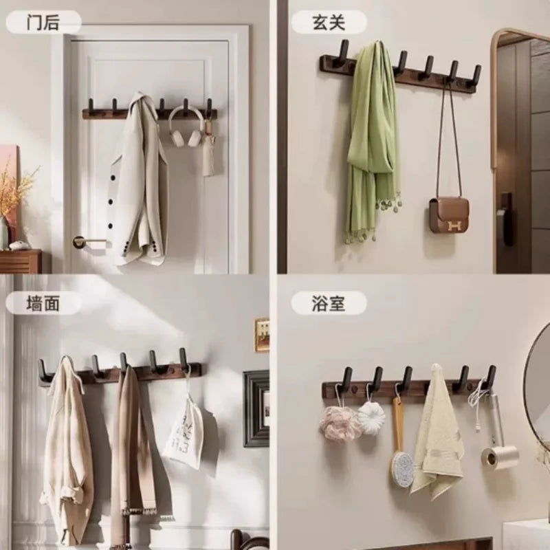 Perchero de Madera con Repisa para Pared – Entrada, Recámara y Baño