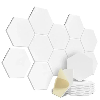 Panel Acústico Hexagonal Autoadhesivo para Pared (12 pcs)
