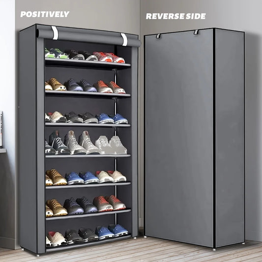 Zapatero Multicapa con Puerta Enrollable (6-10 Niveles)