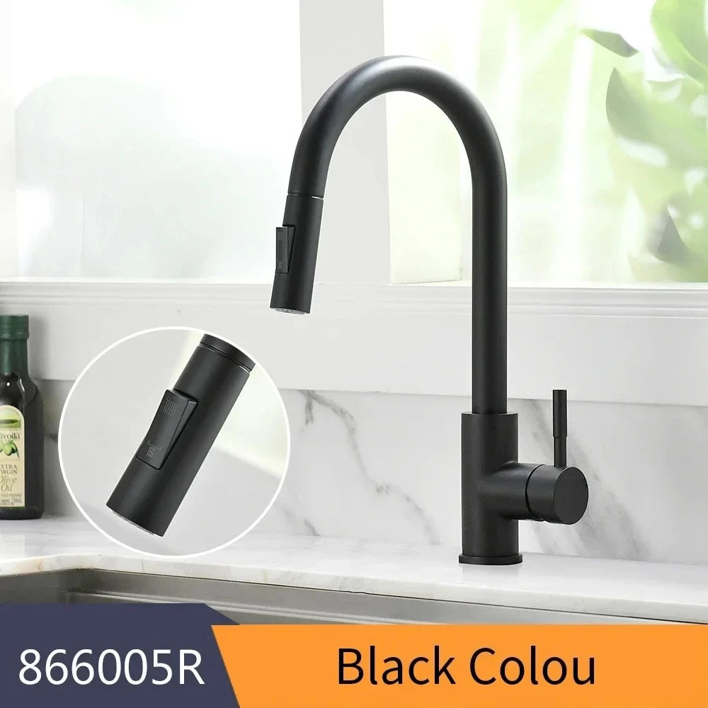 Grifo Mezclador de Cocina y Baño Plateado