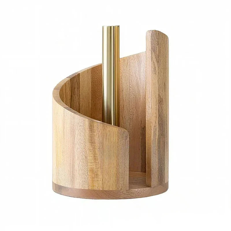 Porta Rollos de Cocina en Madera