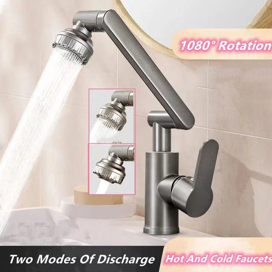 Grifo de Baño Giratorio 1080° con 2 Modos