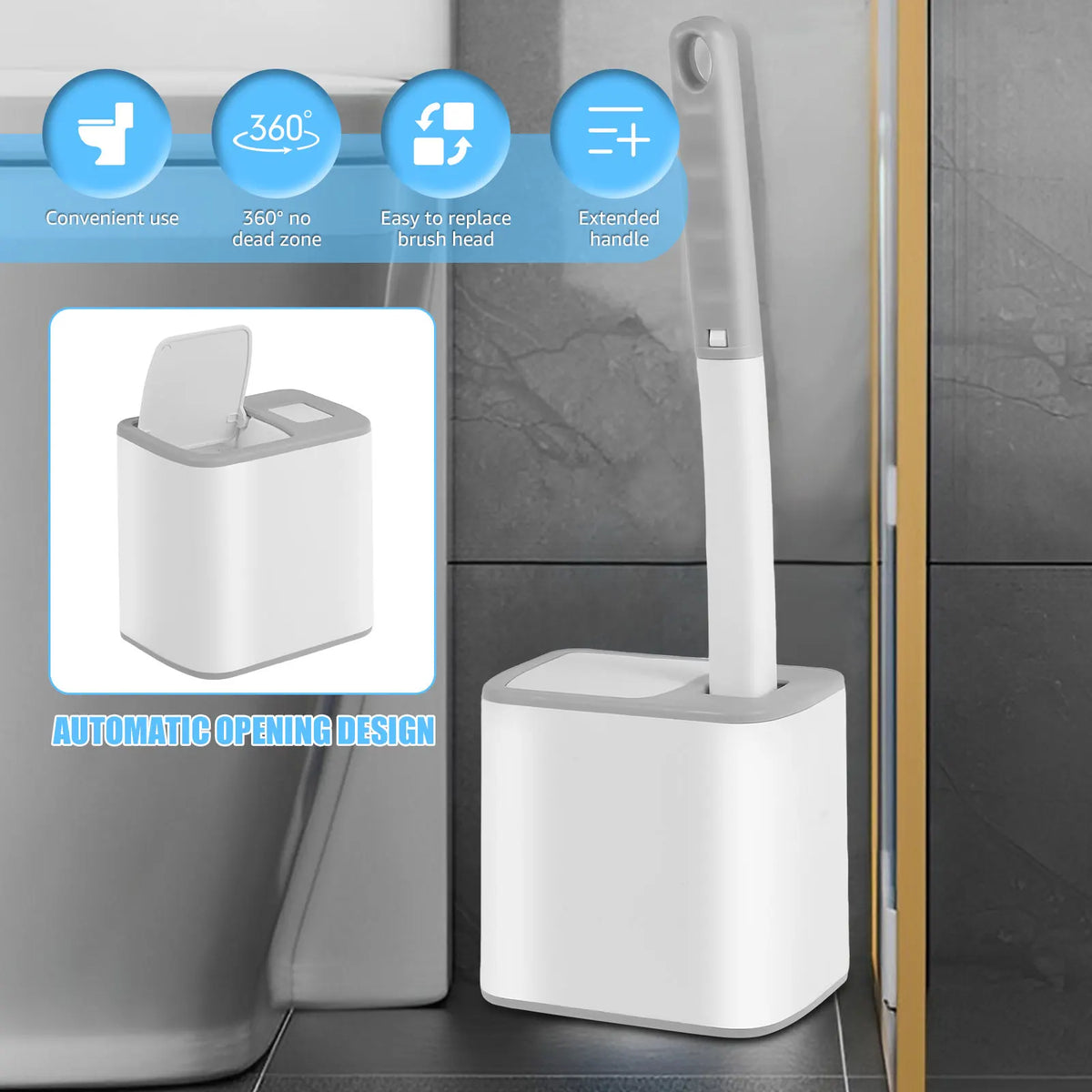 Cepillo de Baño con Cabezales Desechables