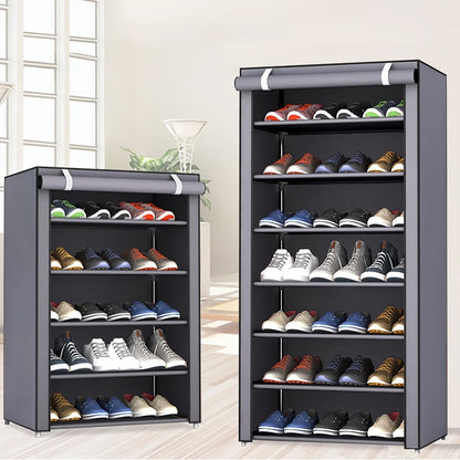 Zapatero Multicapa con Puerta Enrollable (6-10 Niveles)
