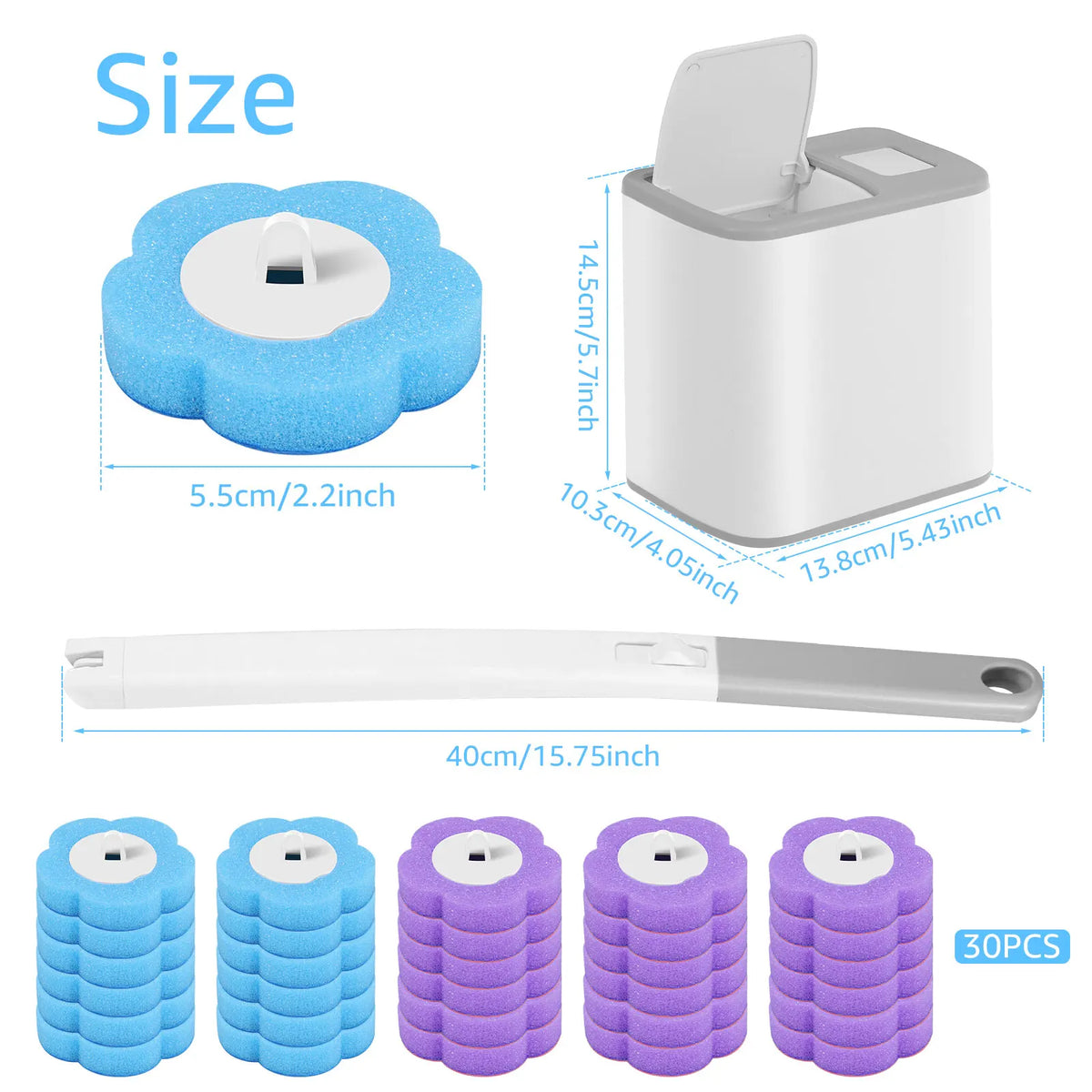 Cepillo de Baño con Cabezales Desechables