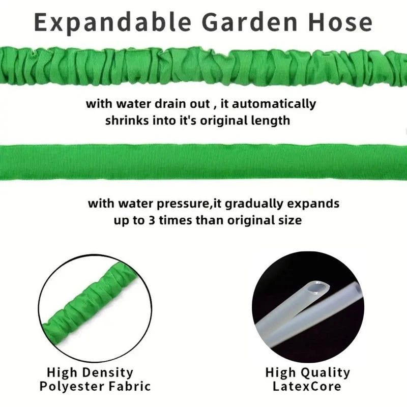 Manguera Extensible Multifunción para Jardín y Auto