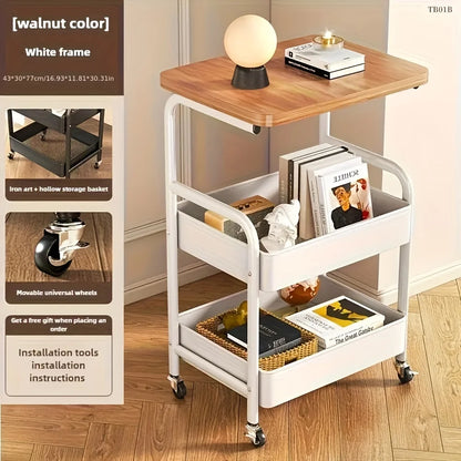 Carrito Rodante de 3 Niveles con Ruedas