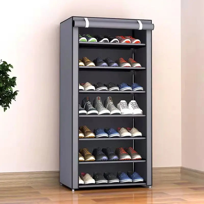 Zapatero Multicapa con Puerta Enrollable (6-10 Niveles)