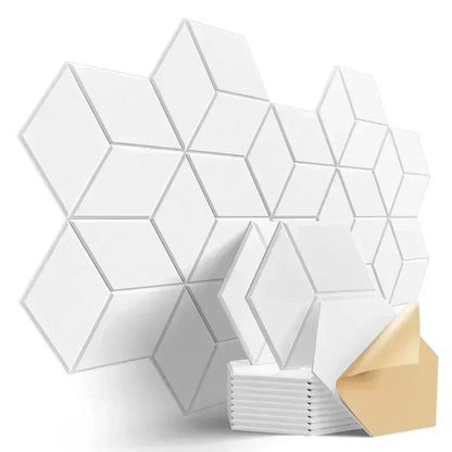 Panel Acústico Hexagonal Autoadhesivo para Pared (12 pcs)