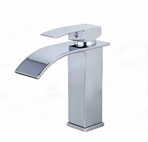 Grifo Cascada para Lavabo – Negro Moderno