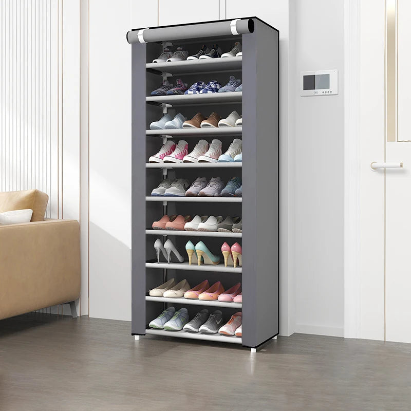 Zapatero Multicapa con Puerta Enrollable (6-10 Niveles)