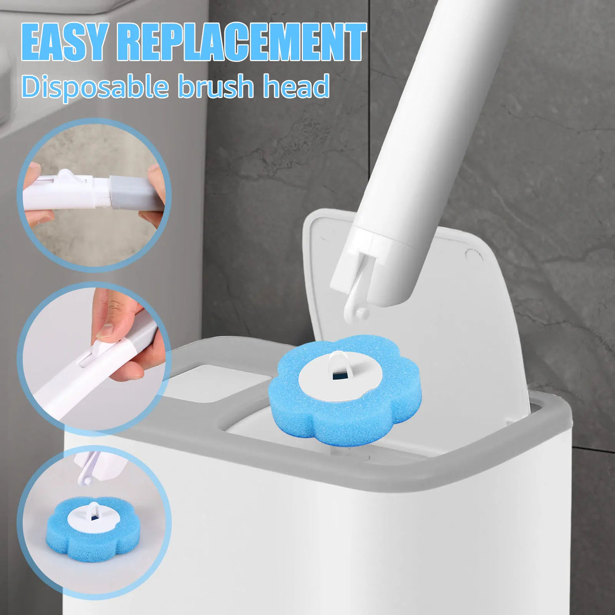 Cepillo de Baño con Cabezales Desechables