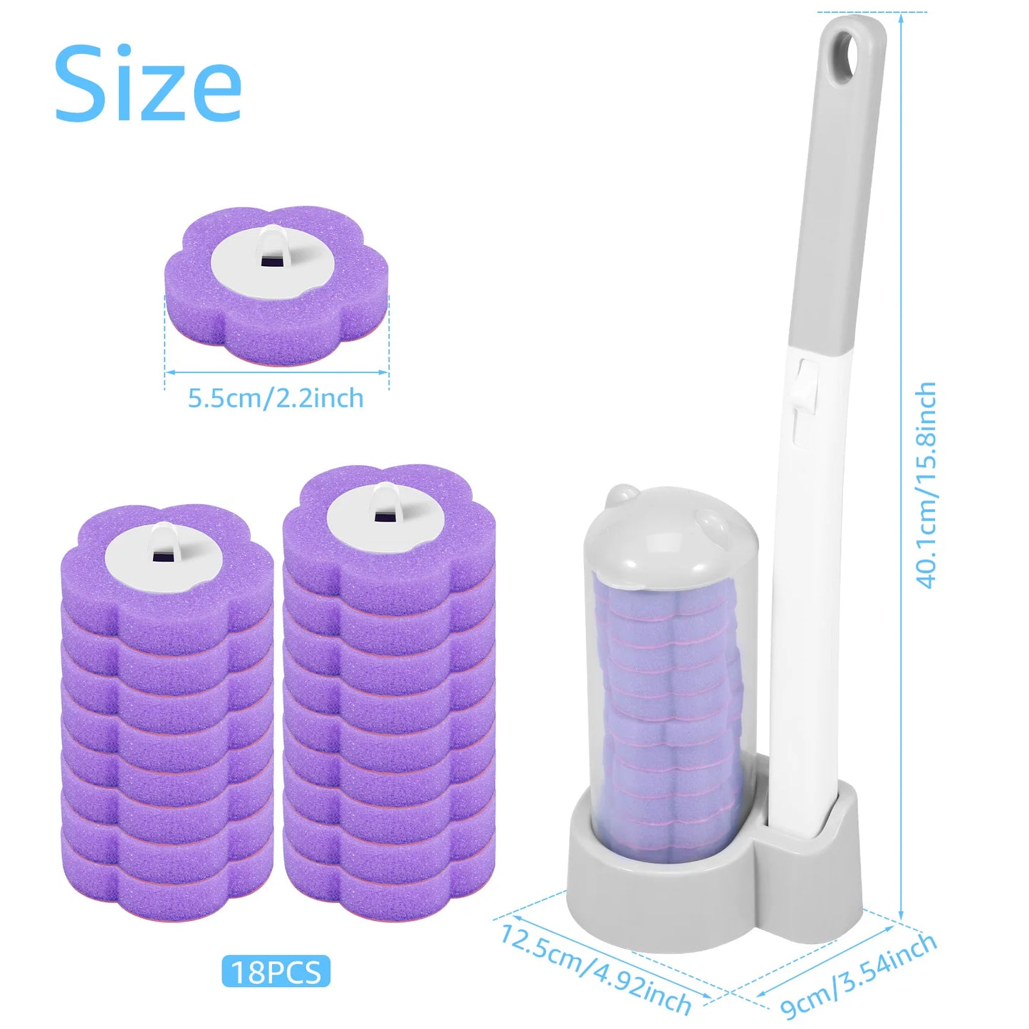 Cepillo de Baño con Cabezales Desechables